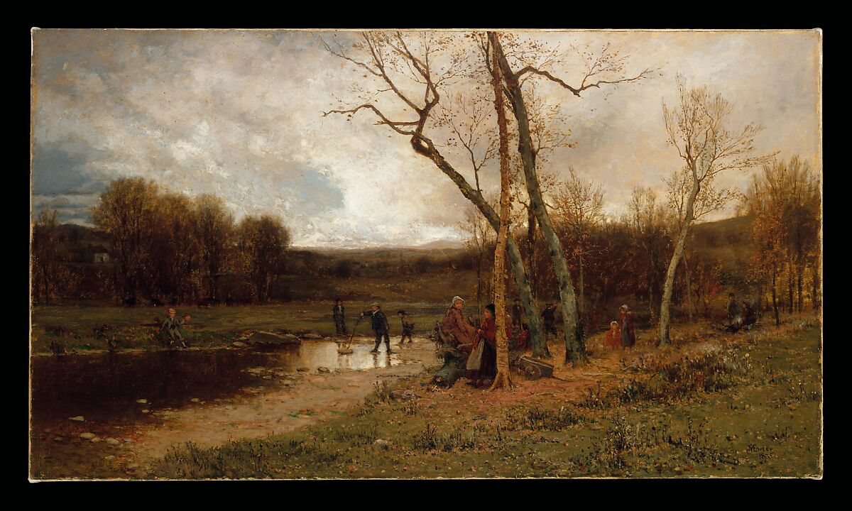 Saturday Afternoon, Jervis McEntee (American, Rondout, New York 1828–1891 Rondout, New York), Oil on canvas, American 