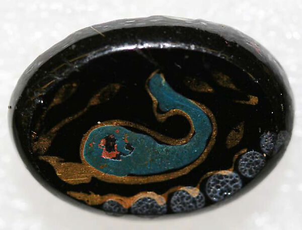 Button, glass, American or European