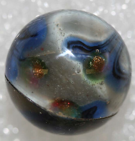 Button, glass, American or European
