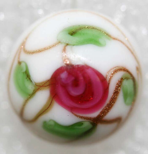 Button, glass, American or European