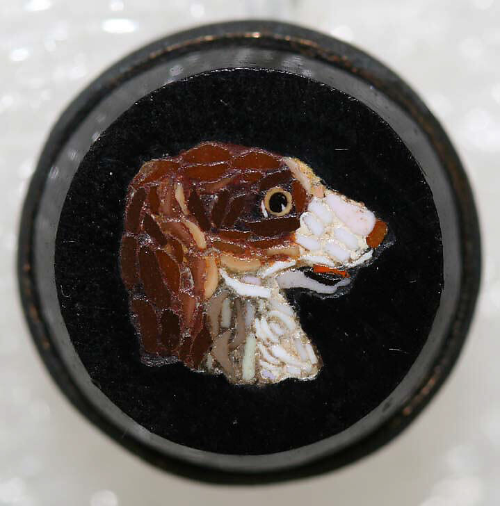 Button, mosaic, Italian