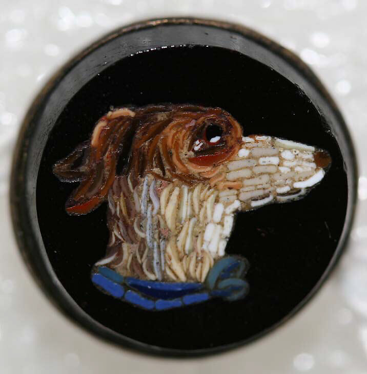 Button, mosaic, Italian