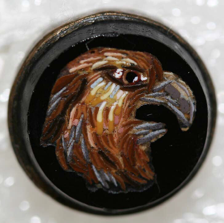 Button, mosaic, Italian