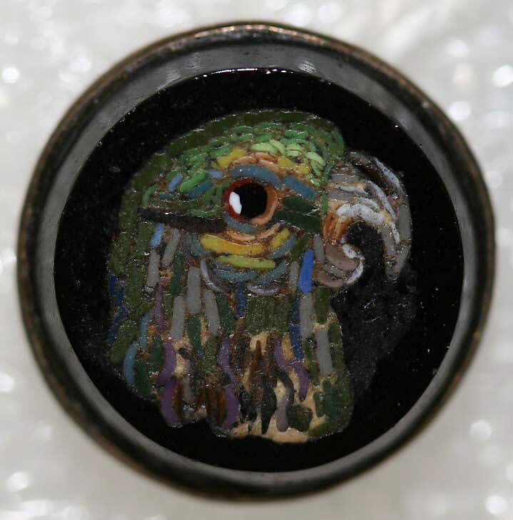 Button, mosaic, Italian