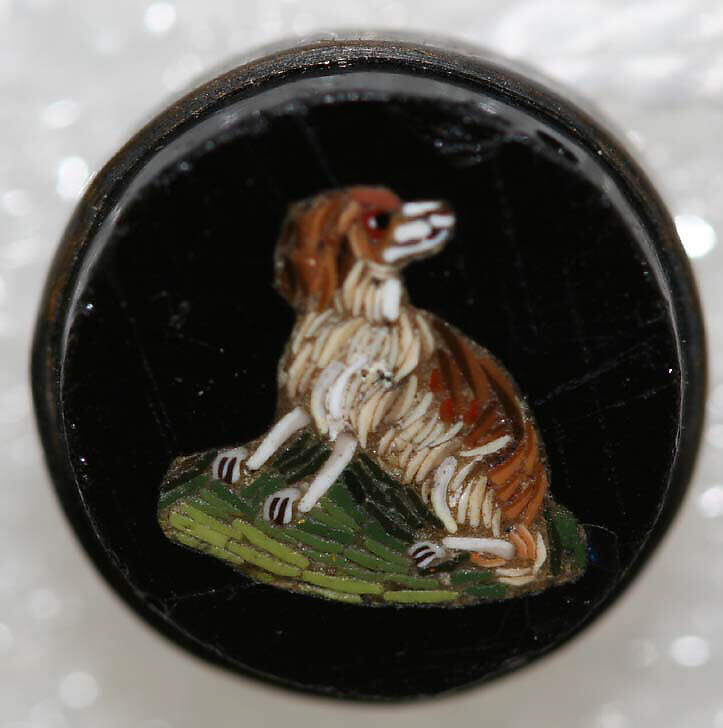 Button, mosaic, Italian