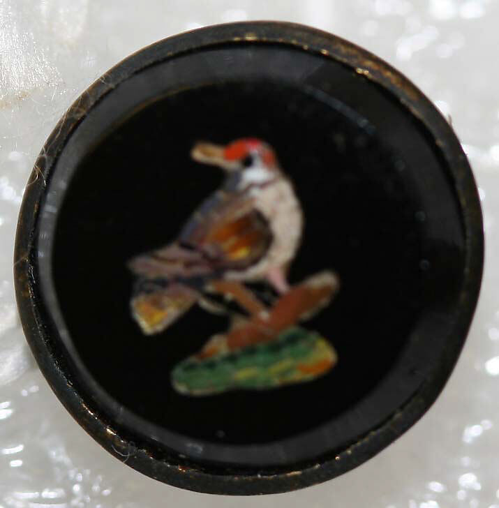 Button, mosaic, Italian