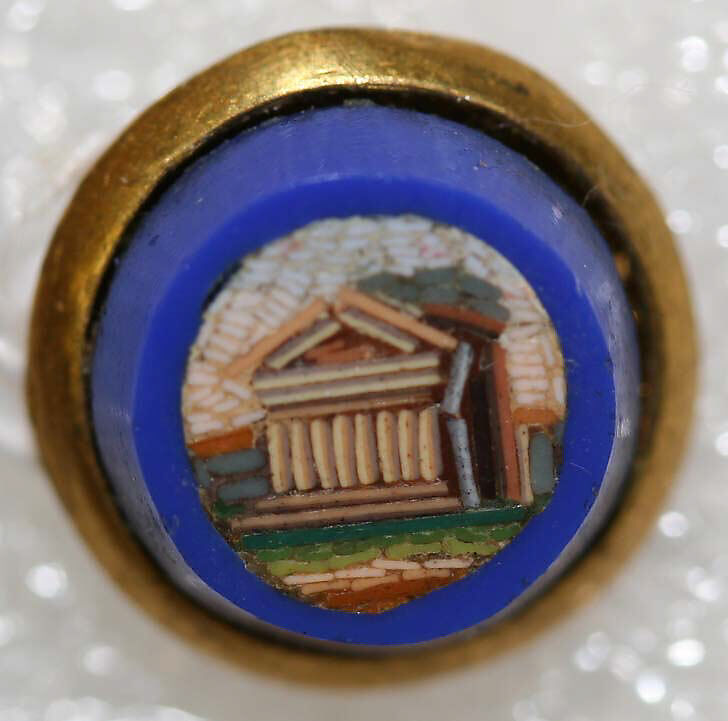 Button, mosaic, Italian