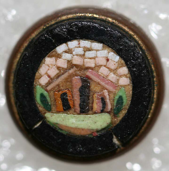 Button, mosaic, Italian