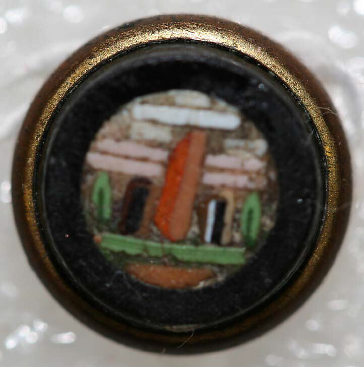Button, mosaic, Italian