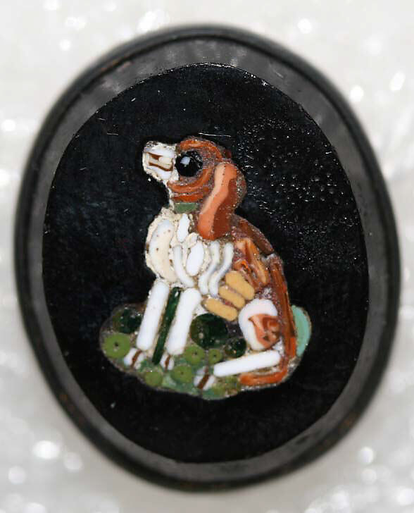 Button, mosaic, Italian