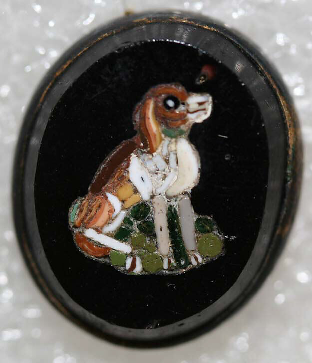 Button, mosaic, Italian
