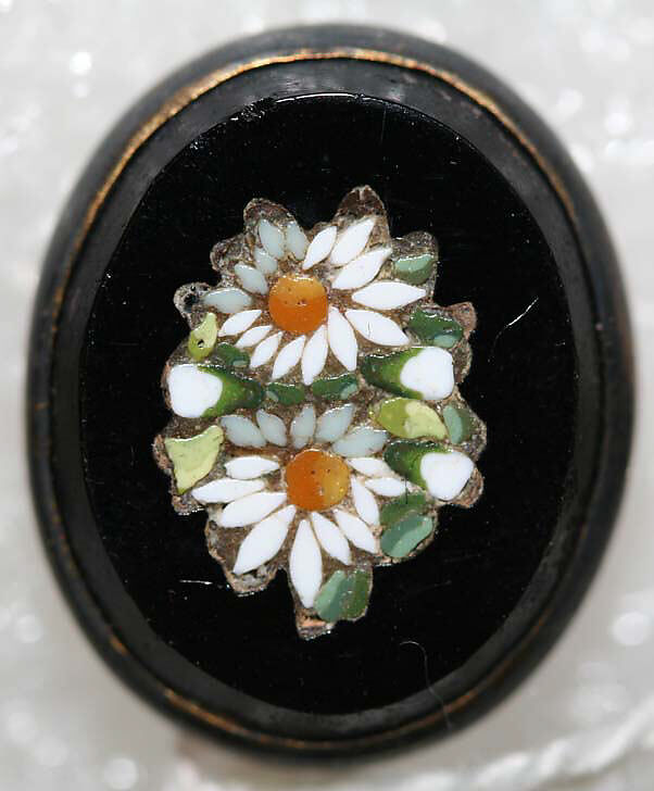Button, mosaic, Italian