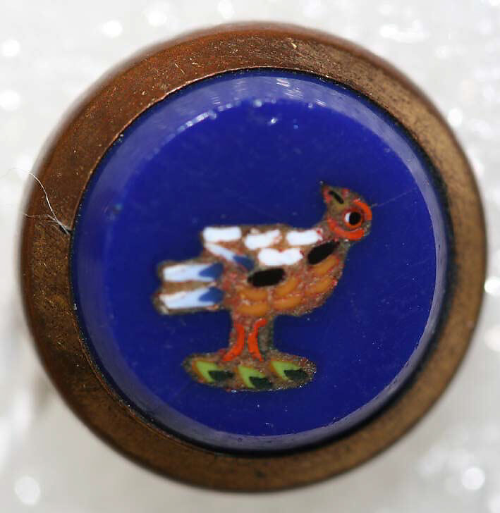 Button, mosaic, Italian