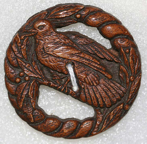 Button, wood, American or European