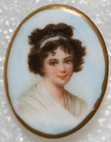 Button, porcelain, American or European