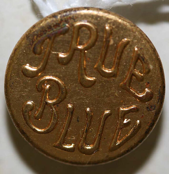 Button, metal, American or European