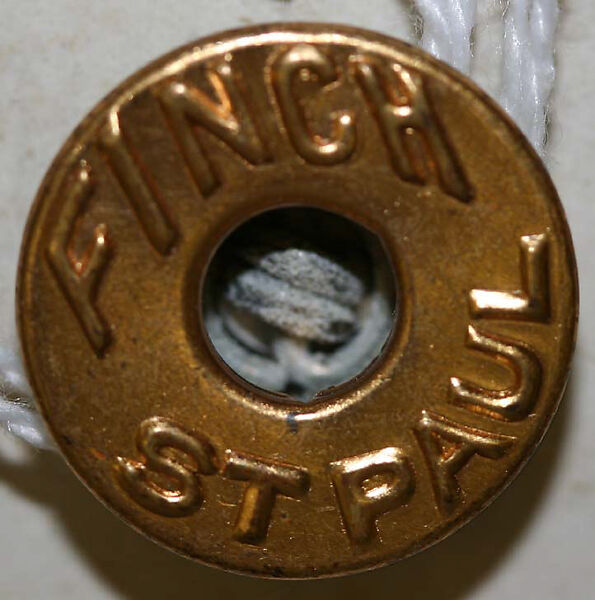 Button, metal, American or European