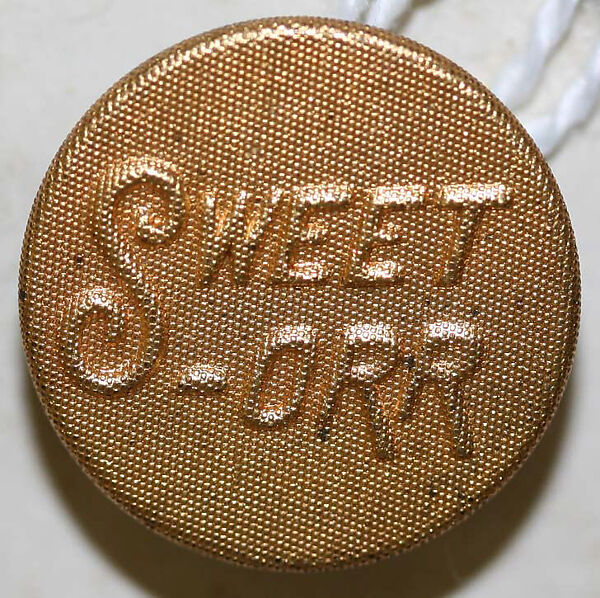 Button, metal, American or European