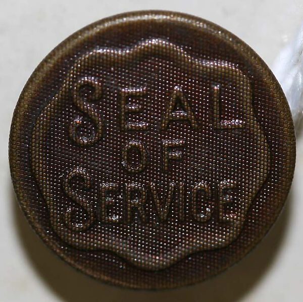 Button, metal, American or European