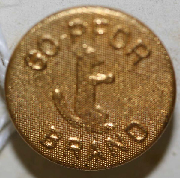 Button, metal, American or European