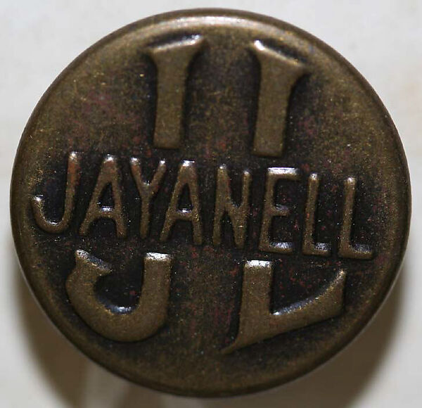 Button, metal, American or European