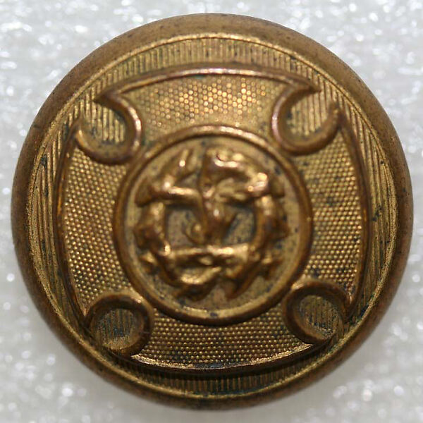 Button, metal, American or European