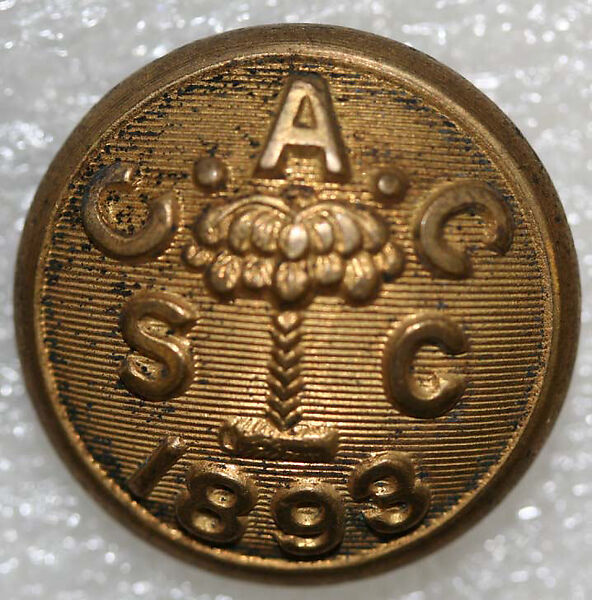 Button, metal, American or European