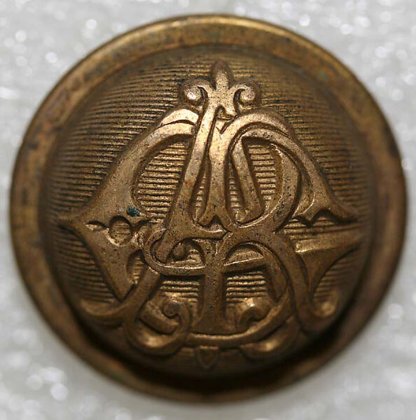 Button, metal, American or European