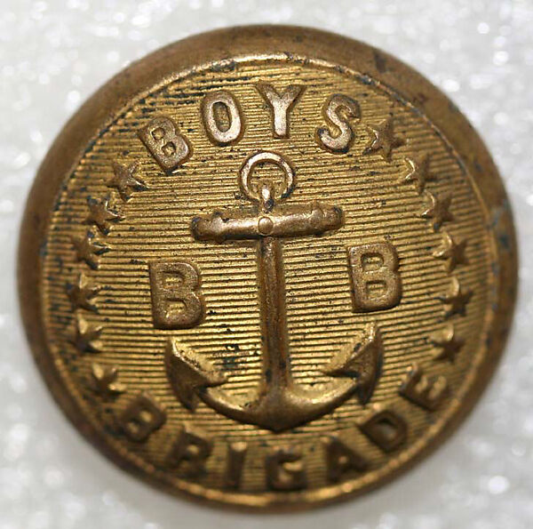 Button, metal, American or European