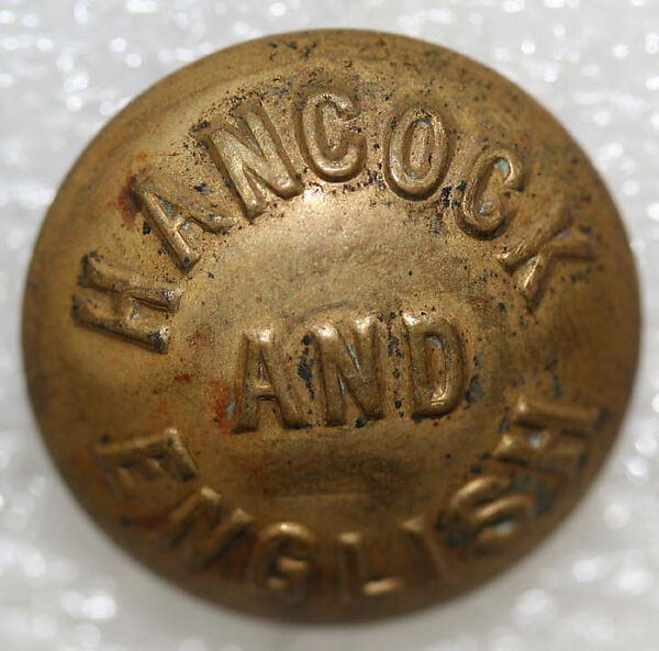 Button, metal, American or European
