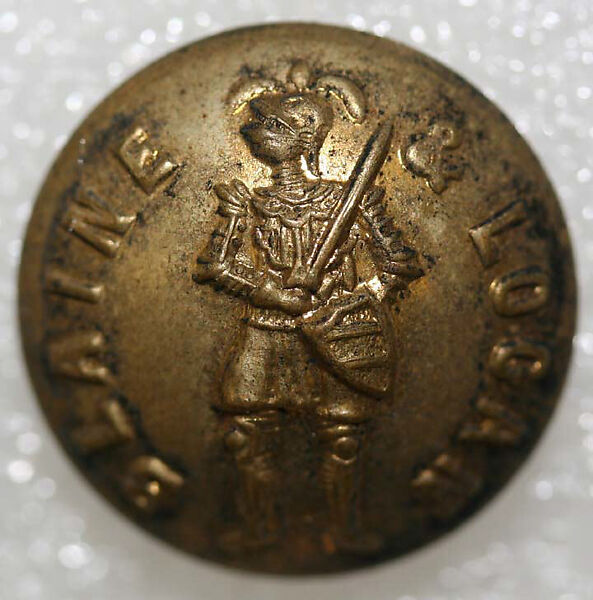 Button, metal, American or European