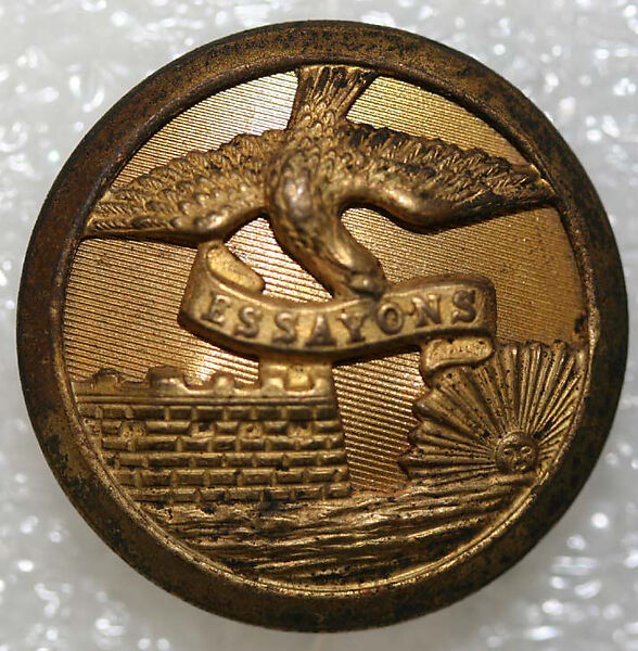 Button, metal, American or European