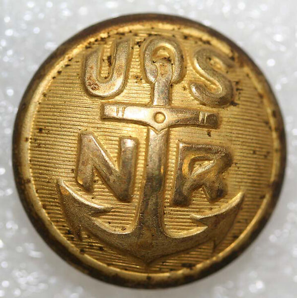 Button, metal, American or European