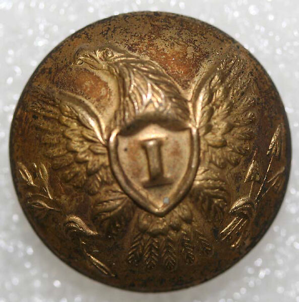 Button, metal, American or European