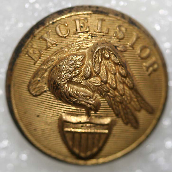 Button, metal, American or European