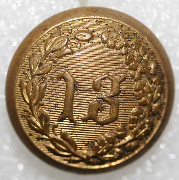 Button, metal, American or European