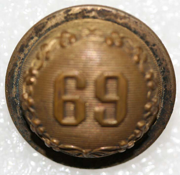 Button, metal, American or European