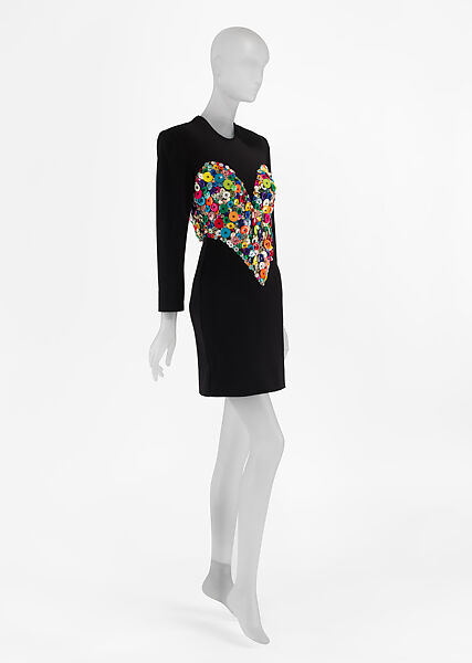 Dress, Patrick Kelly (American, Vicksburg, Mississippi 1954–1990 Paris), Wool, plastic, French