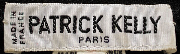 Dress, Patrick Kelly (American, Vicksburg, Mississippi 1954–1990 Paris), Wool, plastic, French