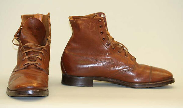 Boots, Brooks Brothers (American, founded 1818), leather, American 