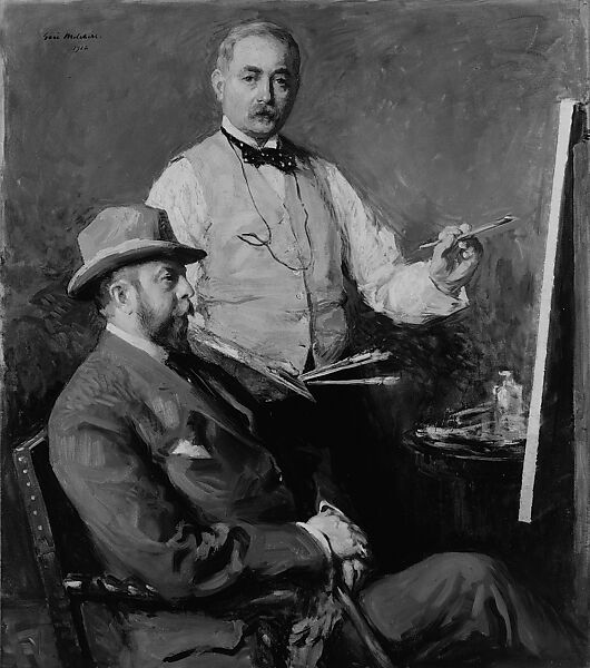 In the Studio (Gari Melchers and Hugo Reisinger), Gari Melchers (American, Detroit, Michigan 1860–1932 Falmouth, Virginia), Oil on canvas, American