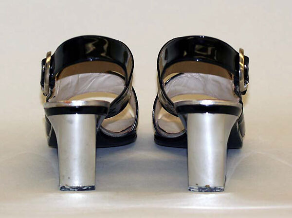 Sandals, House of Charles Jourdan (French, founded 1919), plastic (vinyl), French