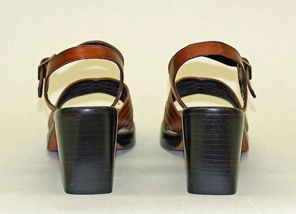 Sandals, leather, American