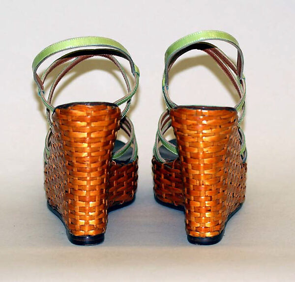 Sandals, House of Charles Jourdan (French, founded 1919), leather, French