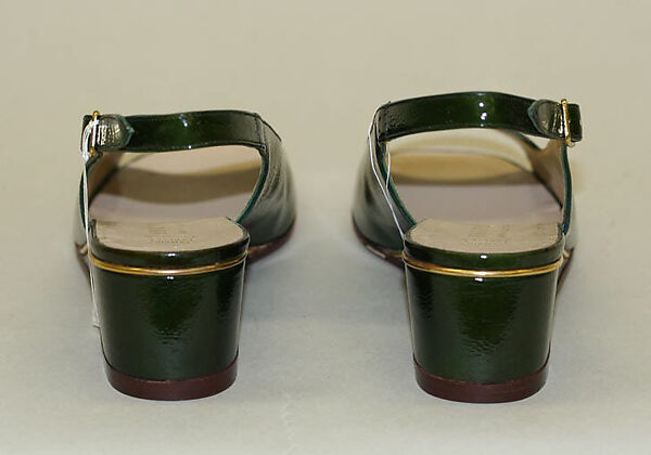 Shoes, Bruno Magli SP.A., leather, plastic (vinyl), Italian