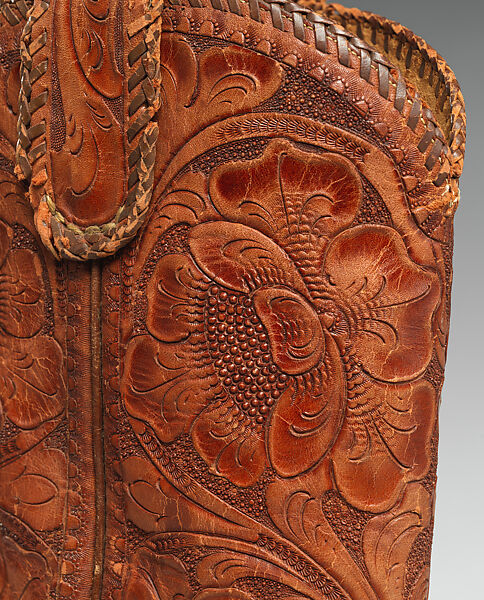 Cowboy boots, leather, American