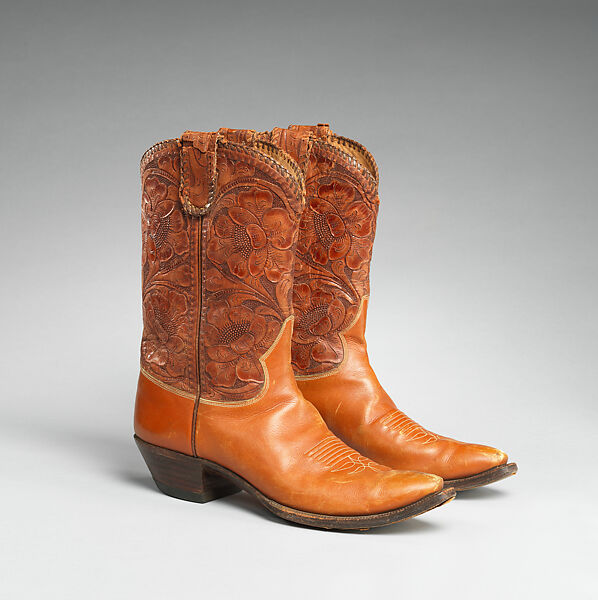 Cowboy boots, leather, American