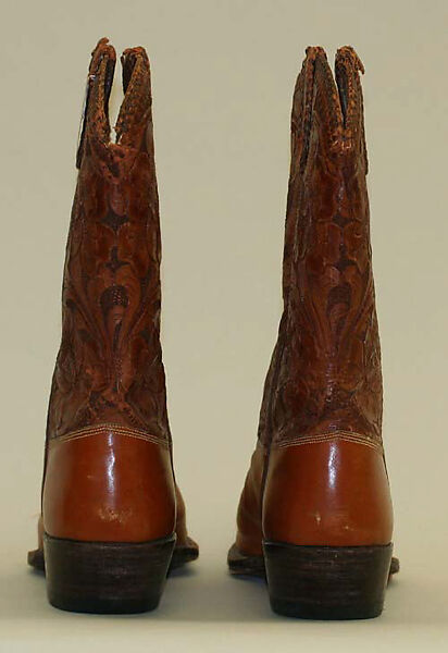 Cowboy boots, leather, American