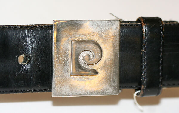 Belt, Pierre Cardin (French (born Italy), San Biagio di Callalta 1922–2020 Neuilly), leather, metal, French