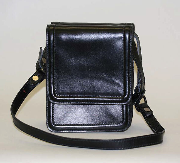 Shoulder bag, Calderon, leather, metal, American 